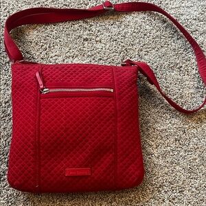 VERA BRADLEY RED QUILTED HIPSTER CROSSBODY